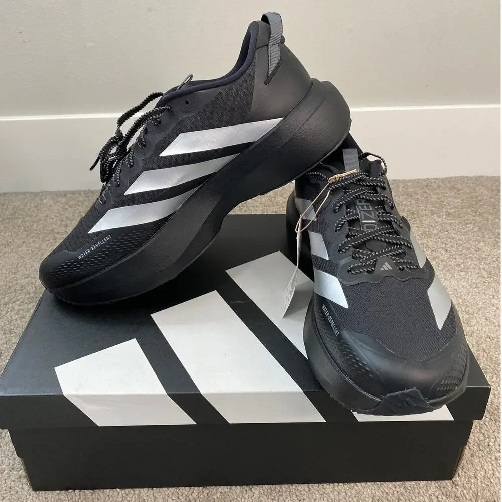 New Adidas Men's Adizero Evo SL ATR Running Black Silver Size 10.5